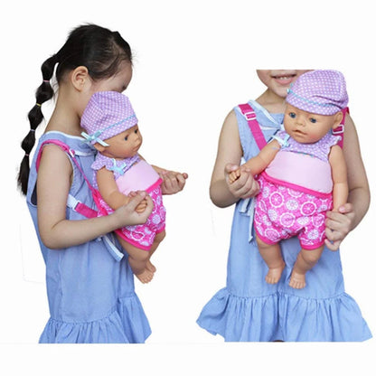 Baby Doll Carrier Backpack Doll Accessories Front/Back Carrier