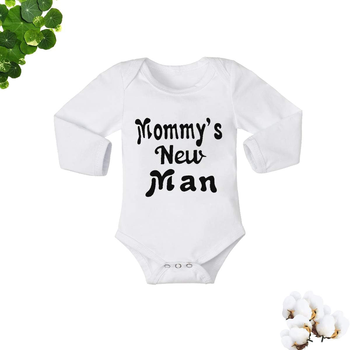 Newborn Baby Boy Clothes New to the Crew Letter Print Romper+ Pants+Hat 3PCS Outfit