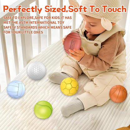 Montessori Learning Toys, Textured Multi Ball Set, Baby Toys 0 6 12 Months, Sensory Ball Infant Toys